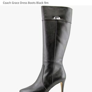 Coach Women's Black Heeled Boots